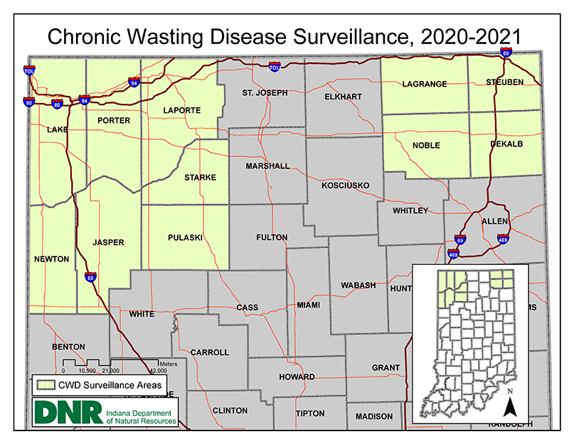 2020-2021 CWD surveillance counties