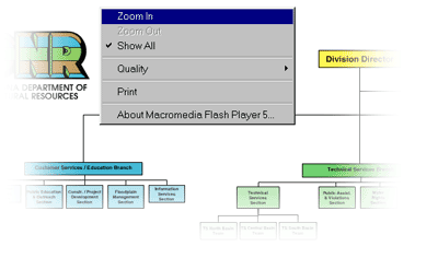 Macromedia Flash menu