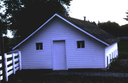 Buckley Homestead Main Barn and Silo and Hog Barn (NRHP, HPF)