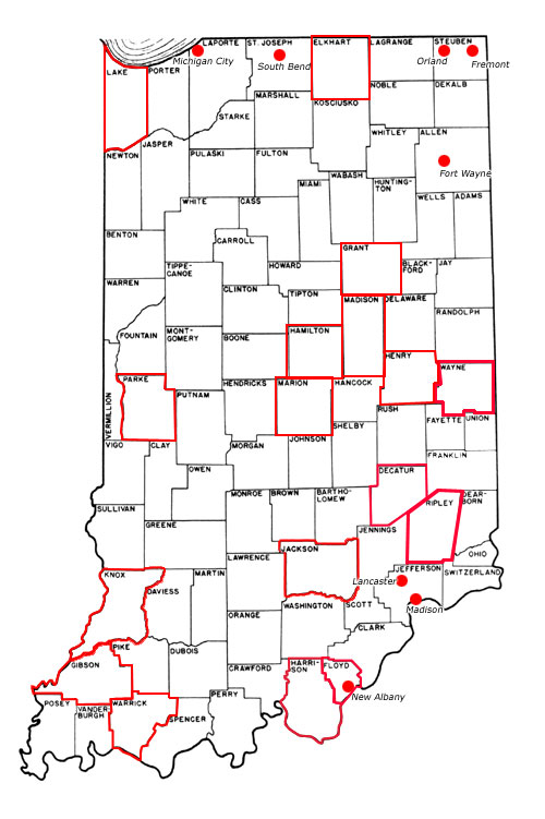 Indiana Map