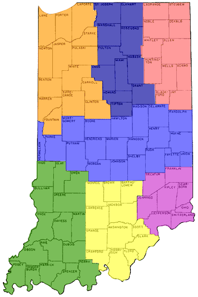 Indiana map