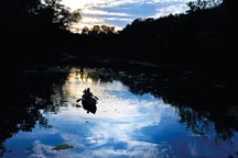 Canoeists paddle Mill Creek toward Spring Mill State Park’s lake. A 2019 survey showed 22.9 million people in the U.S. participated in a paddling activity during 2018.