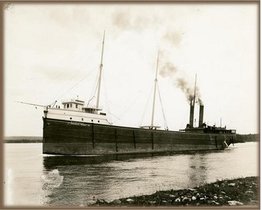 View of vessel’s port side, circa 1898. Used with permission, Great Lakes Marine Collection of the Milwaukee Public Library / Milwaukee Public Library