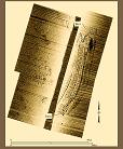 Archaeological sidescan sketch map of shipwreck site, 2011.