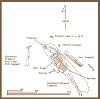 Sketch map of shipwreck site, circa 1985.