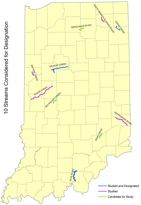 10 streams considered for designation