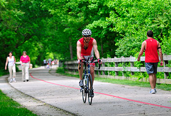 Cycling on the Monon Trail