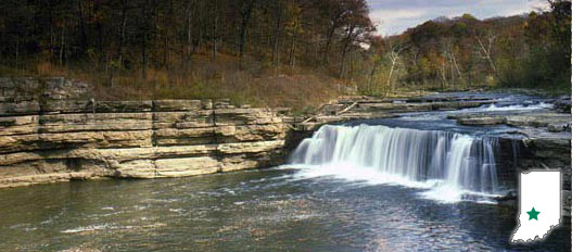 Cataract Falls at Cagles Mill Lake