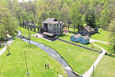 Pioneer Village from above.