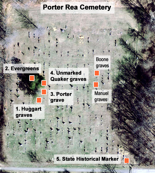 Aerial of Porter Rea Cemetery