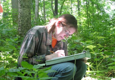 counting vegetation at Turkey Run