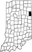 Adams County locator map