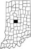 Boone County locator map