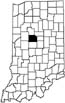 Clinton County locator map