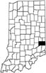 Franklin County locator map