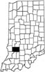 Greene County locator map