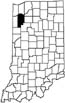 Jasper County locator map