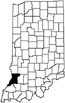 Knox County locator map