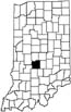 Morgan County locator map