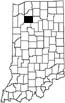 Pulaski County locator map