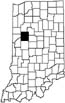 Tippecanoe County locator map