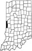 Vermillion County locator map