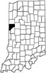 Warren County locator map