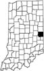 Wayne County locator map