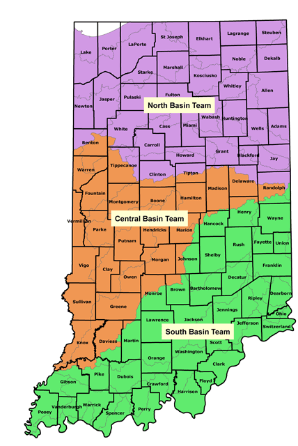 Map of Indiana