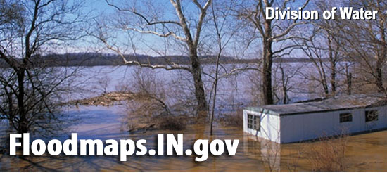 Flooded mobile home